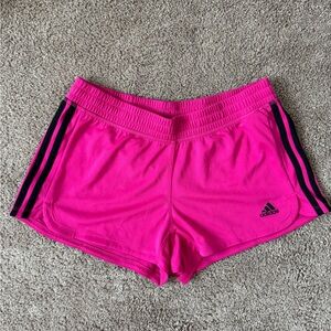 Adidas Women's Bright Pink Athletic Shorts